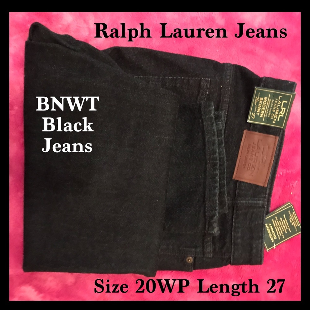 BNWT- Ralph Lauren Black Petite Skinny Jeans